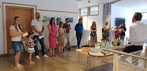 Begrüßung der Teilnehmer am Wettbewerb durch Bürgermeister Stefan Neumann