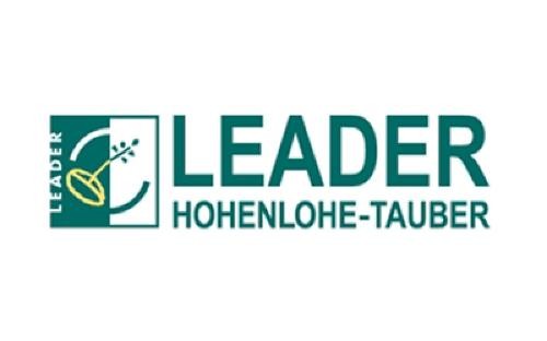 Logo in grüner Schrift: Leader Hohenloher-Tauber