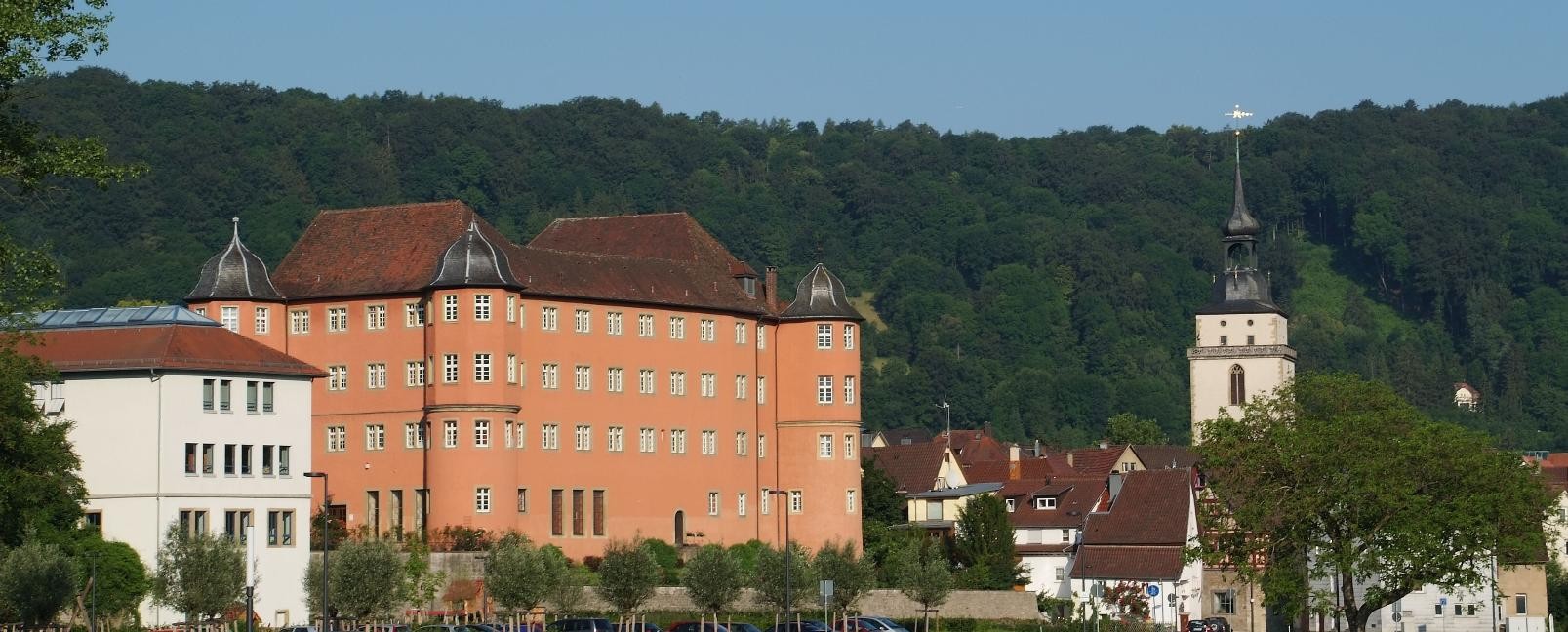 Blick auf das Schloss Bartenau.