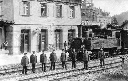 Die Eröffnung der Bahnlinie 1924 war ein Meilenstein der Entwicklung. Foto: Jürgen Mogler