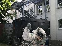 Graffiti von Astronaut im Weltraumanzug