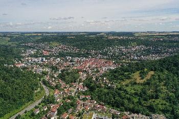 Luftbild von Künzelsau