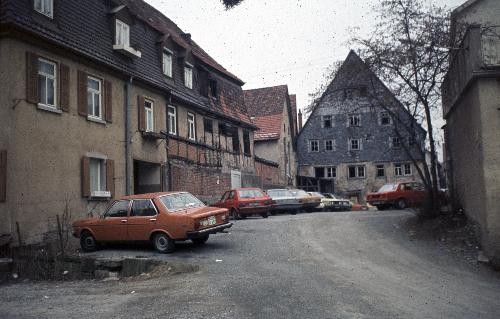Gebäude in Künzelsau in den 1970er Jahren.