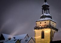 Turm der Johanneskirche beim Engelesblasen_RoflHartbrich
