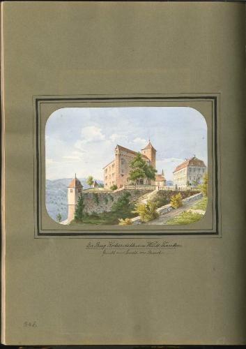 Aquarell der Burg Stetten.