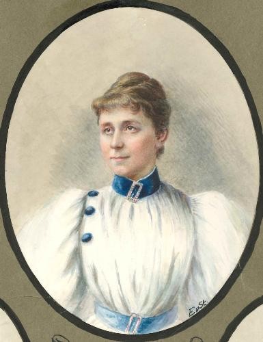 Gemälde einer Frau.