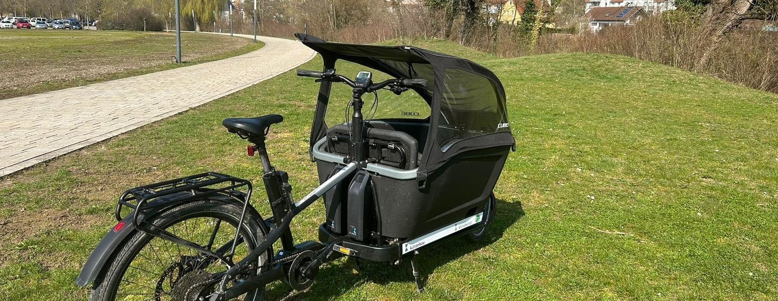 Künzelsauer E-Lastenrad. Foto Stadtverwaltung Künzelsau. Künzelsauer E-Lastenrad.